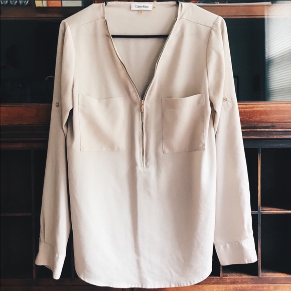 Calvin Klein Tops - Calvin Klein Champagne Top